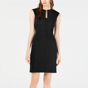Bar III Split Neck Bodycon Dress